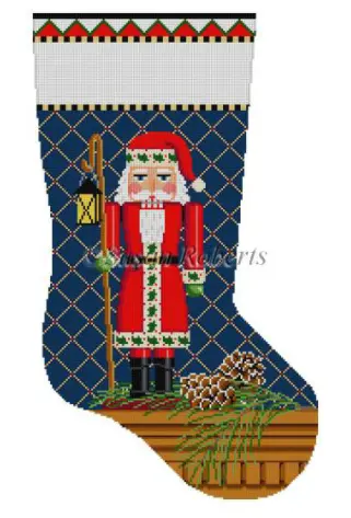 0179 Santa Nutcracker Stocking 1