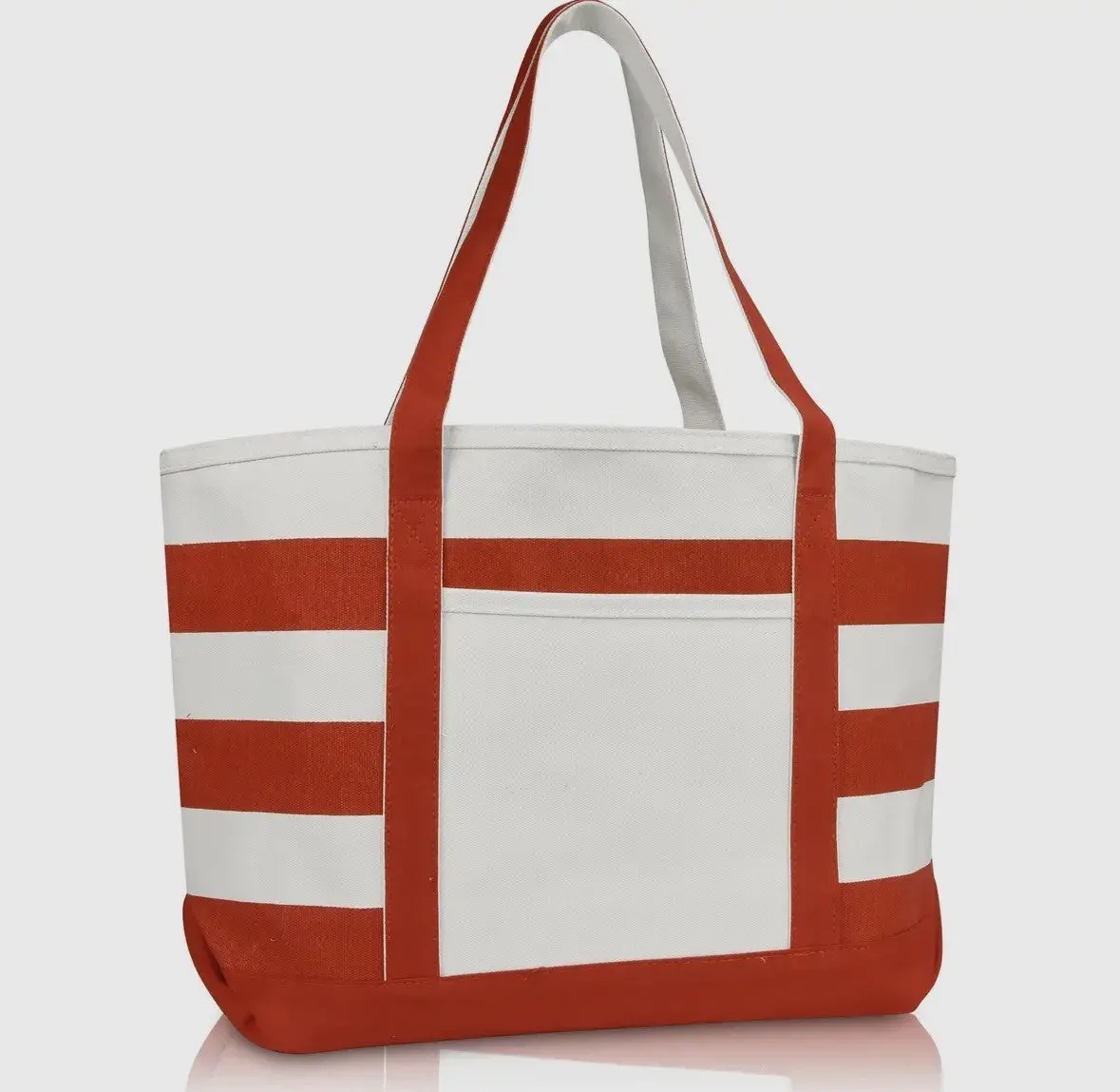 Red Stripe Tote Bag 1