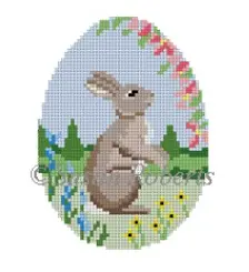 0441 Rabbit In Flowers Easter Egg 1