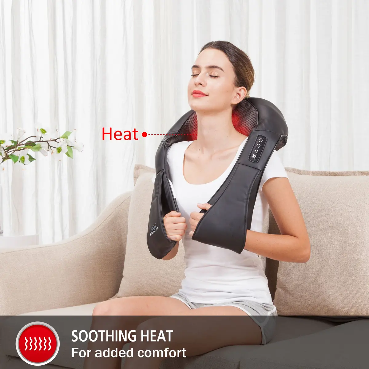Cordless Neck Massager Machine With Heat 1