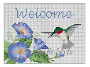 0878 Hummingbird "Welcome" Sign 1