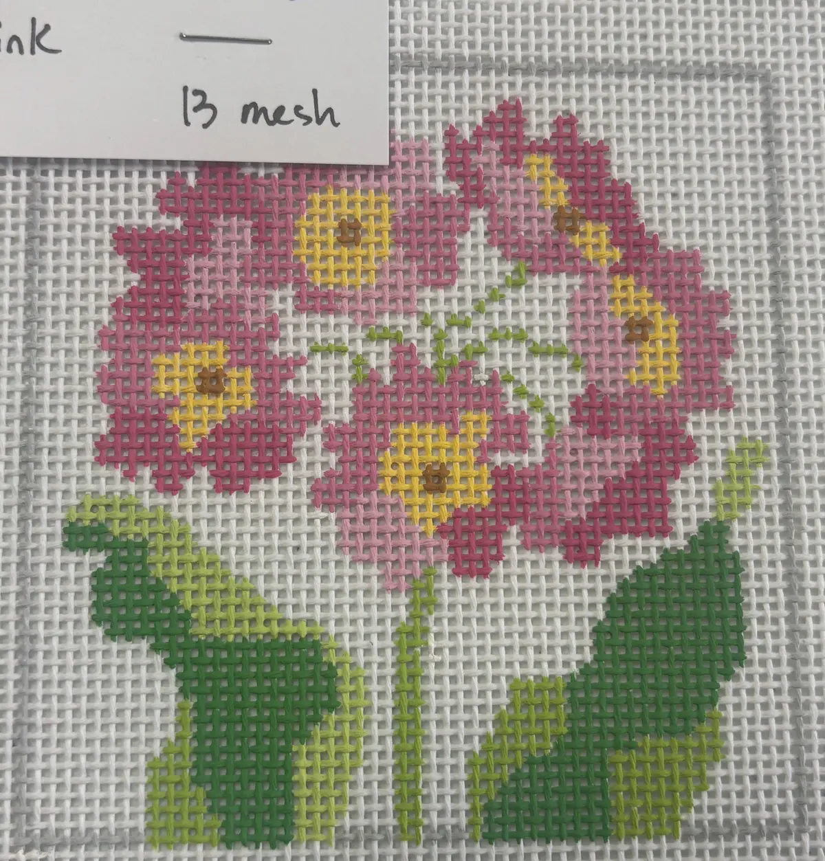 195A-2 Pink Primrose Coaster #2 1