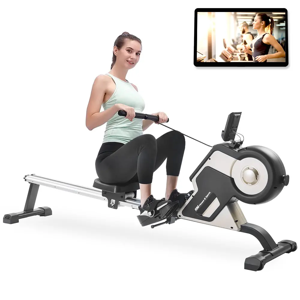 Rower Machine W/ Magnetic Tension System Led Monitor 1