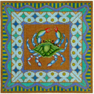 1-16 Blue Crab With Border 1
