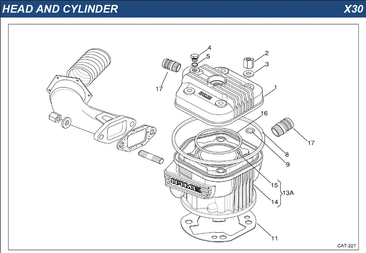 Iame X30 Head And Cylinder Group 1