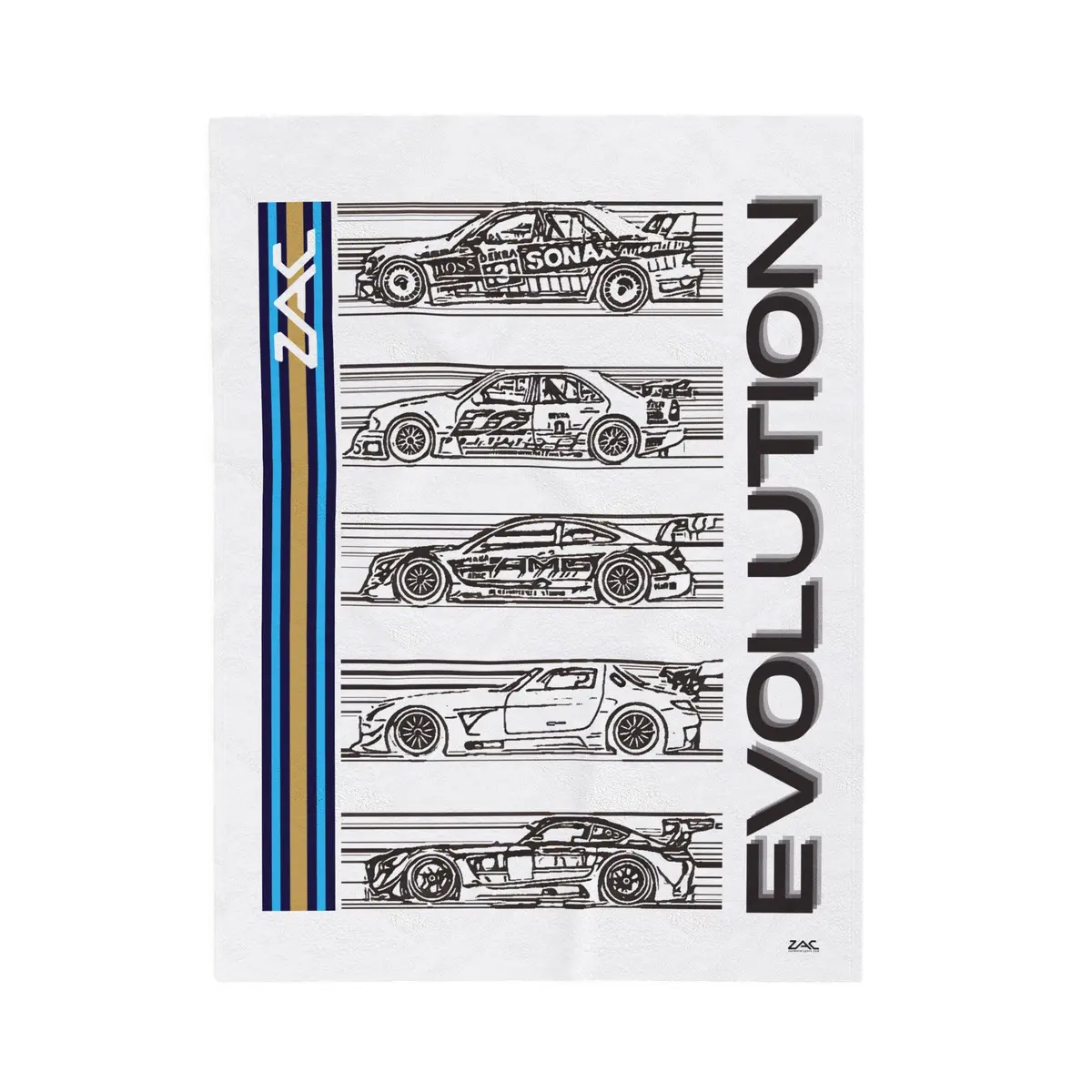 "Evolution" Amg Racing Plush Blanket 1