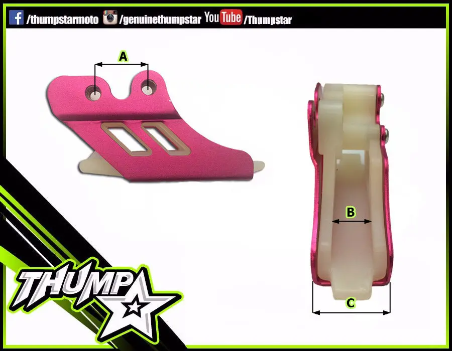 7201 | Chain Guide | Aluminium Pink | 1