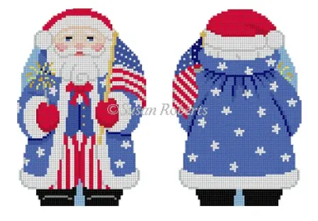 1232 Stars And Stripes Santa - 2 Sided 1