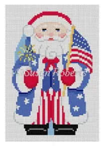 1232F Stars And Stripes Santa 1