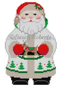 1254F White Tree Coat Santa 1