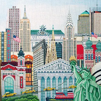 1850 New York City Skyline Stitch Guide 1