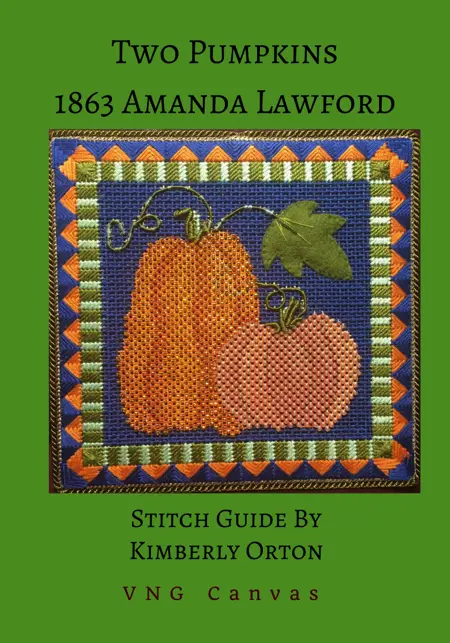 1863 Two Pumpkins Stitch Guide 1