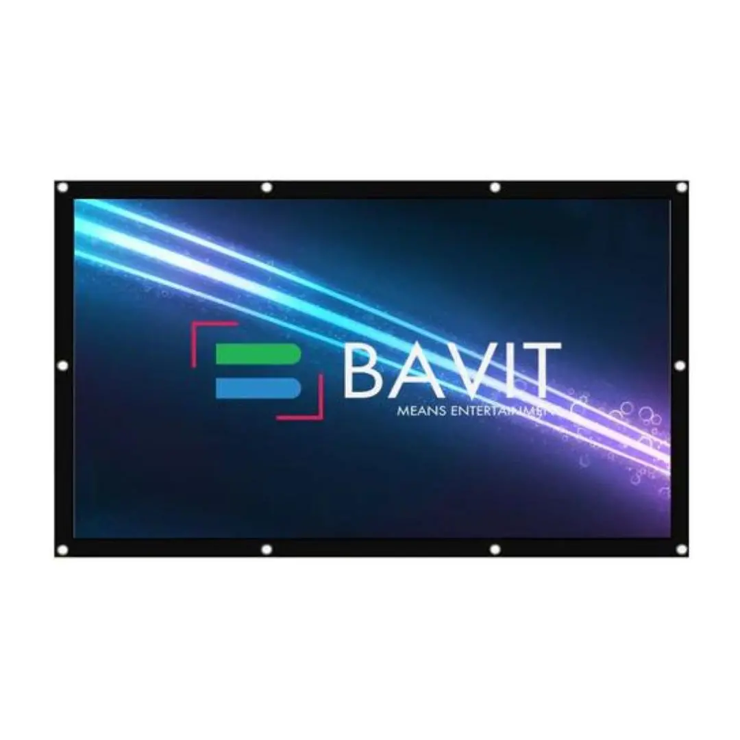Bavit 4:3 Eyelet Projection Screen - Matt White Fabric 4K/Full Hd & 3D Ready 1