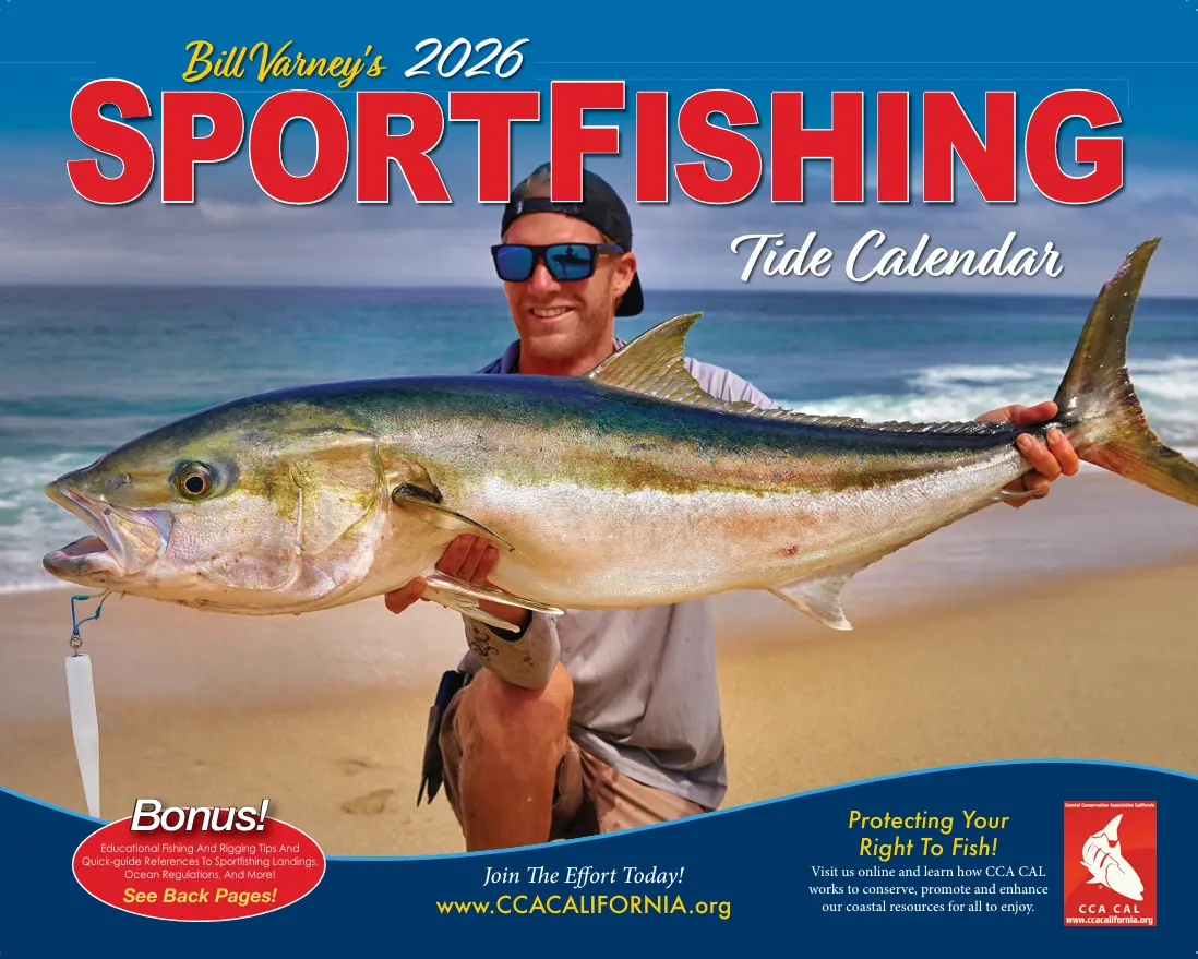 2026 Cca Sportfishing Tide Calendar (Free Shipping) 1