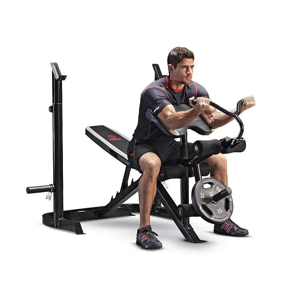 Adjustable Olympic Bench Weight 300Lb (Crutches) 600Lb (Bench) 1