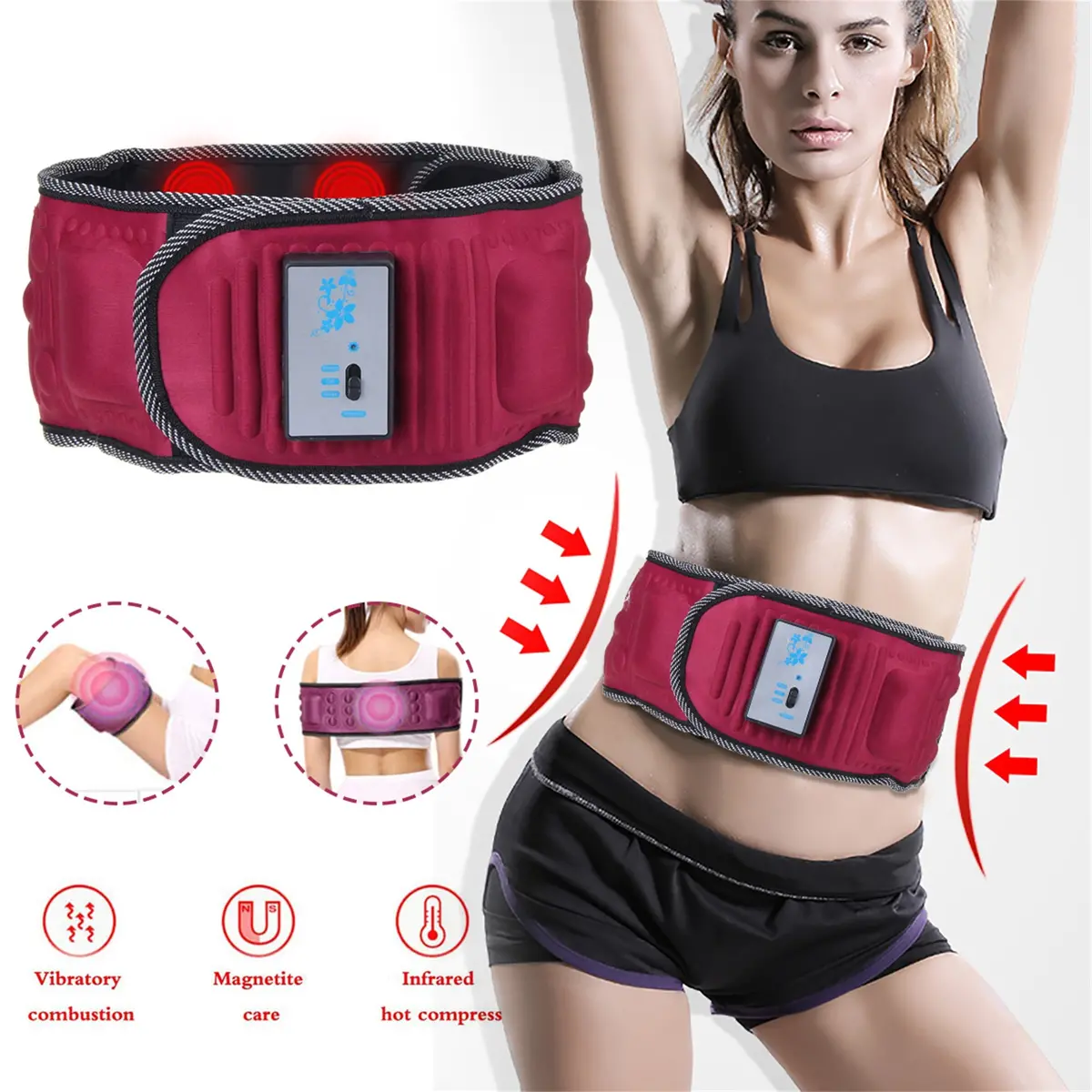 Slimming Belt Abdominal Stimulator Body Vibrating Slimming Belt 1