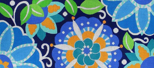 25003 Blue Pinwheel Lumbar Pillow 1