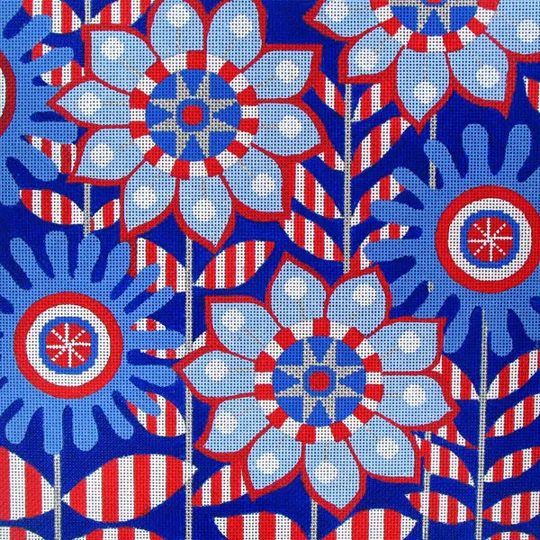 25026 Planted Pinwheels Rwb - 18 Mesh 1
