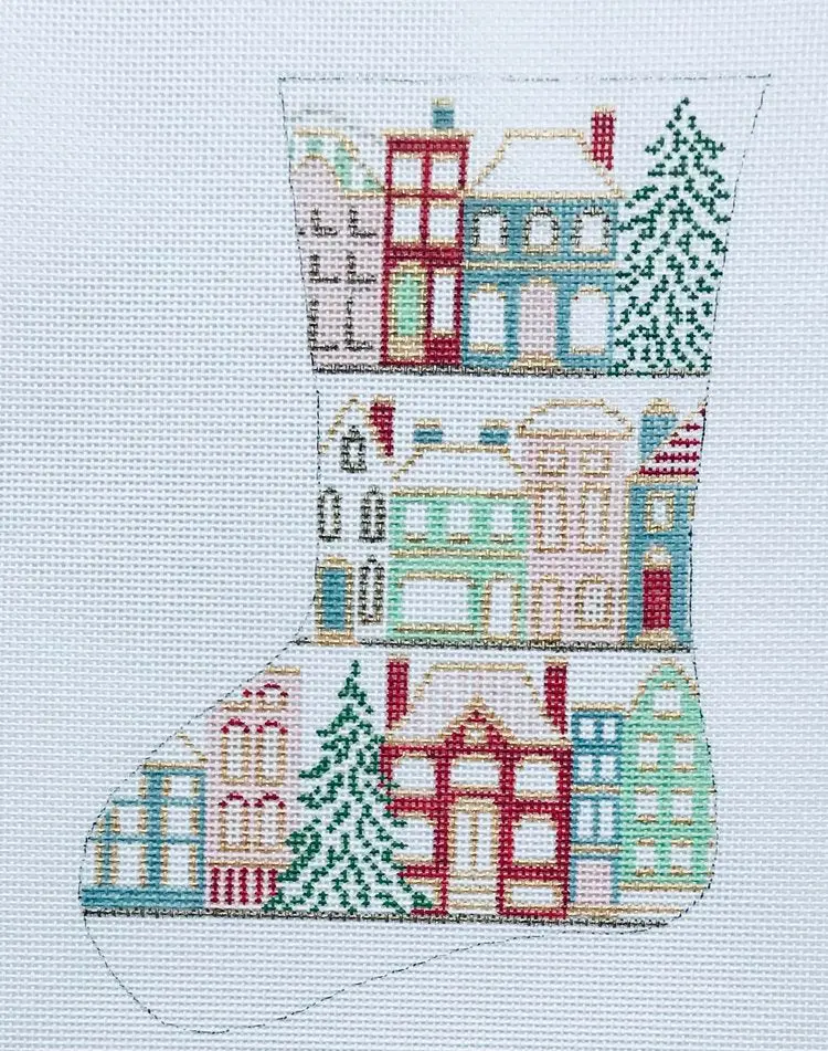 25C Christmastime In The City Mini Stocking 1