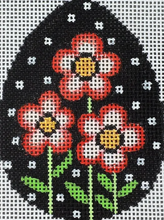 26030 Poppies With Dots Egg 1