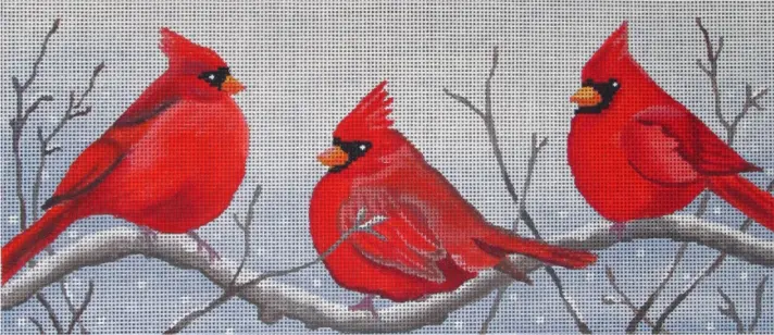 26047 Three Cardinals In The Snow 1