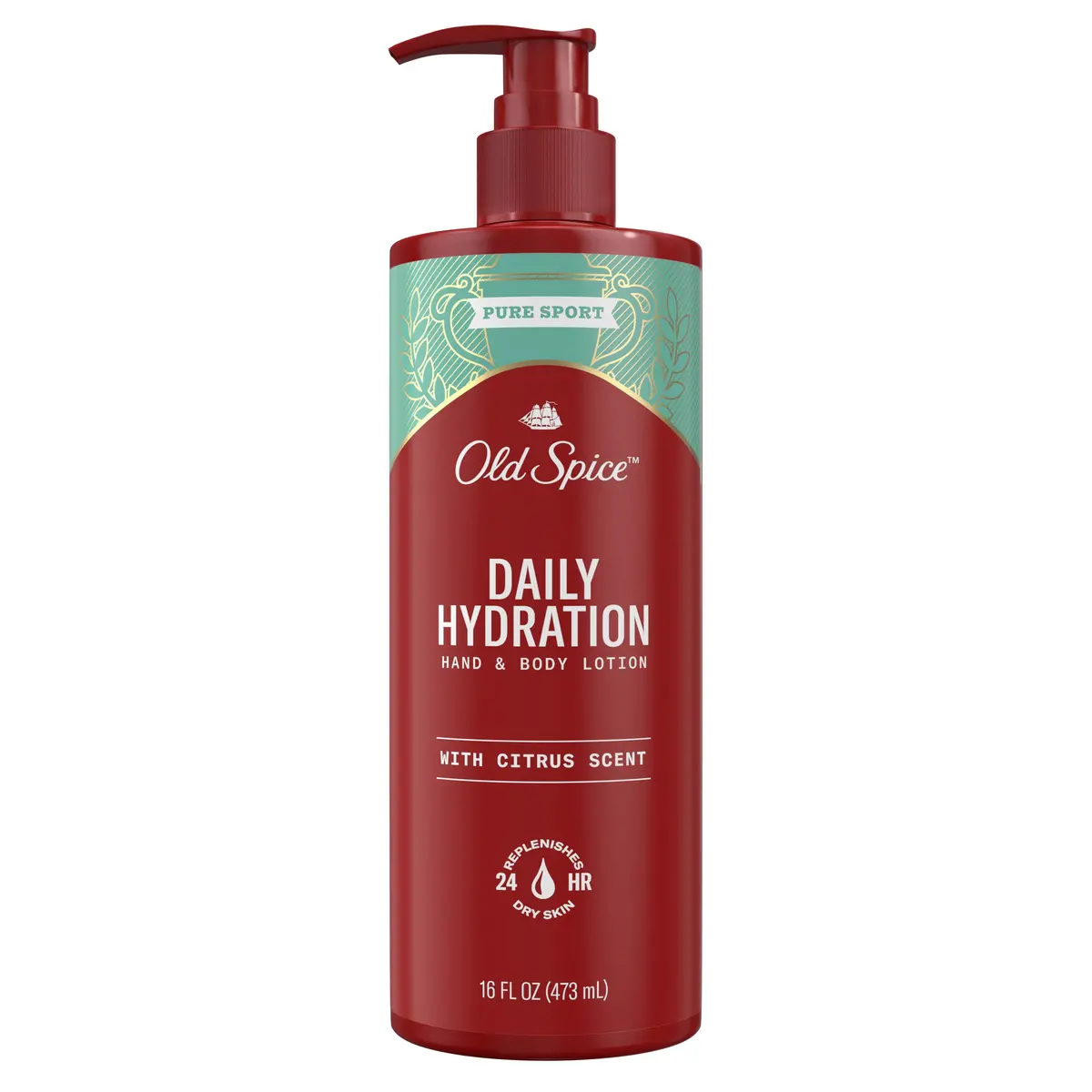 Old Spice Daily Hydration Hand & Body Lotion For Men, Pure Sport With Citrus Sce 1