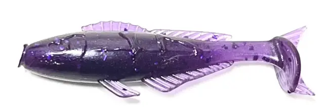 Honey Badger Baits Ultra Slayer Pro 2" Grub Ube Yams (10 Pack) 1