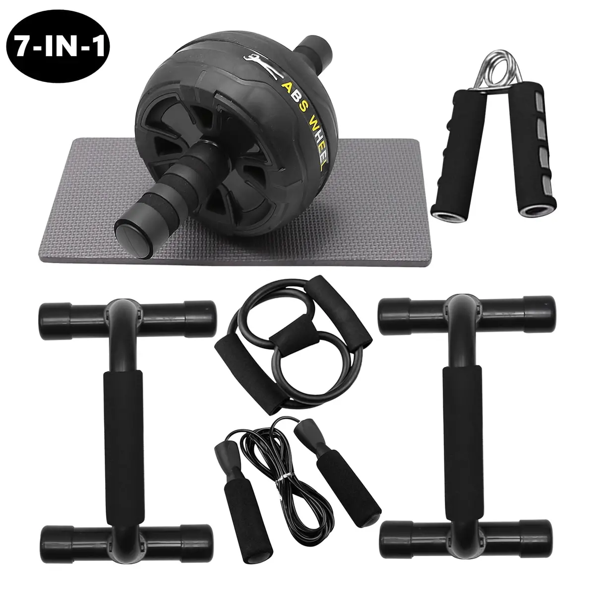 7-In-1 Ab Roller  Wheel Home Gym Exercise Equipment 1