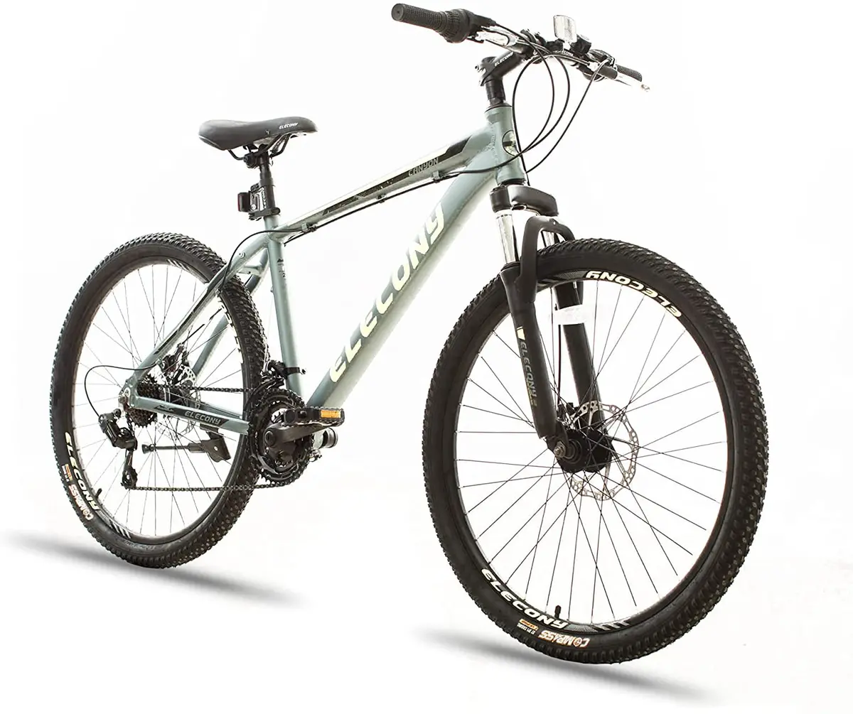 26 Inch Aluminum Mountain Bike, Shimano 21 Speed Mountain Bicycle Dual Disc Brakes For Woman Men 1