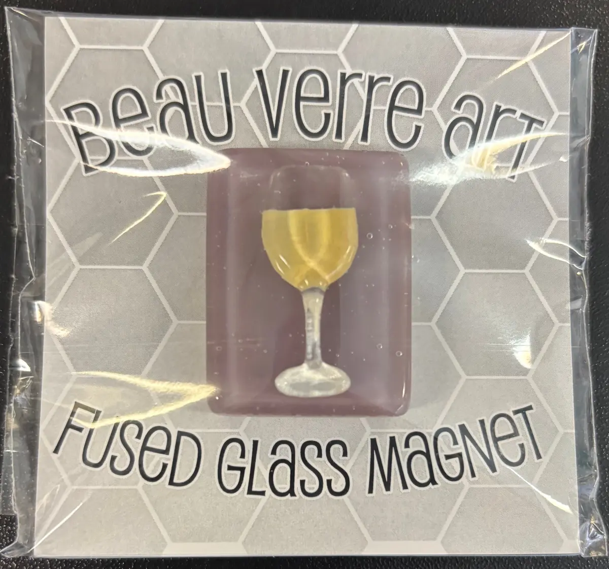 Beau Verre White Wine Glass Needle Minder 1