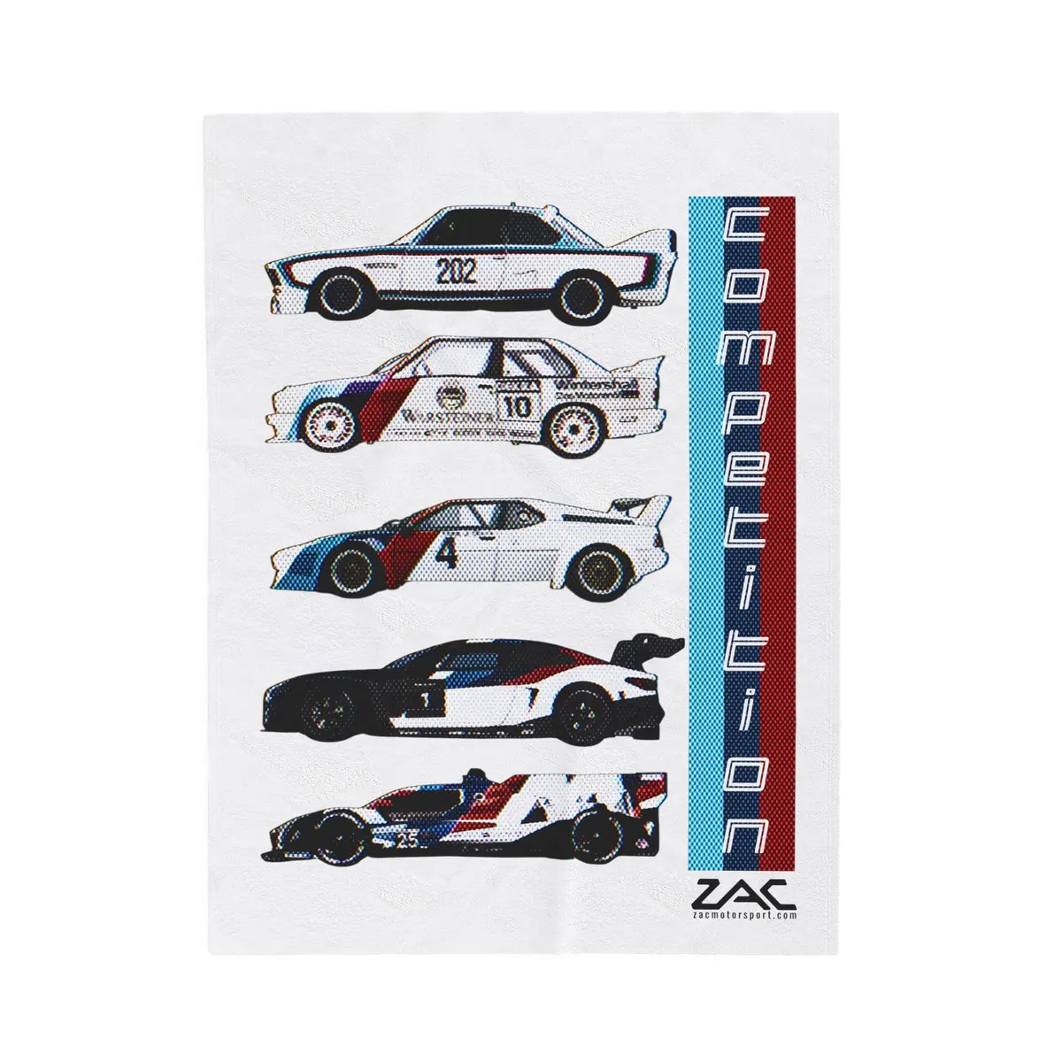 Racing Cars Velveteen Plush Blanket For Auto Enthusiasts 1