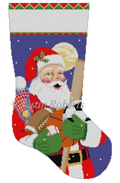 3237 Sport Equipment Santa Stocking 1