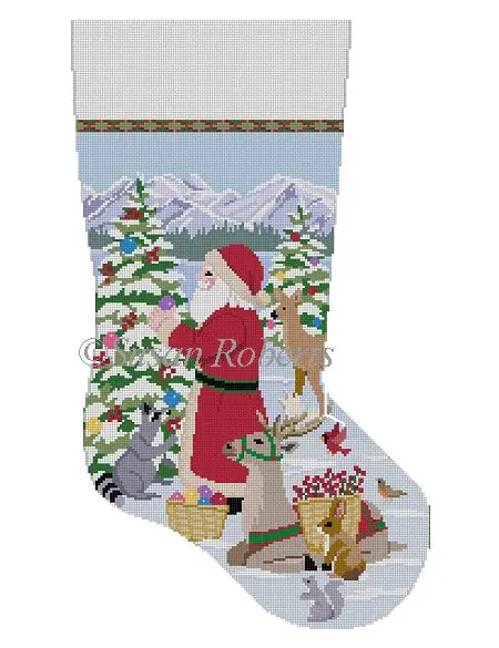 3252 Decorating The Trees Stocking - 13 Mesh 1
