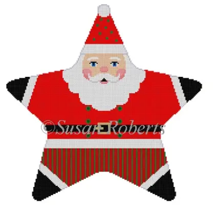 3394 Red Santa Star Tree Topper 1