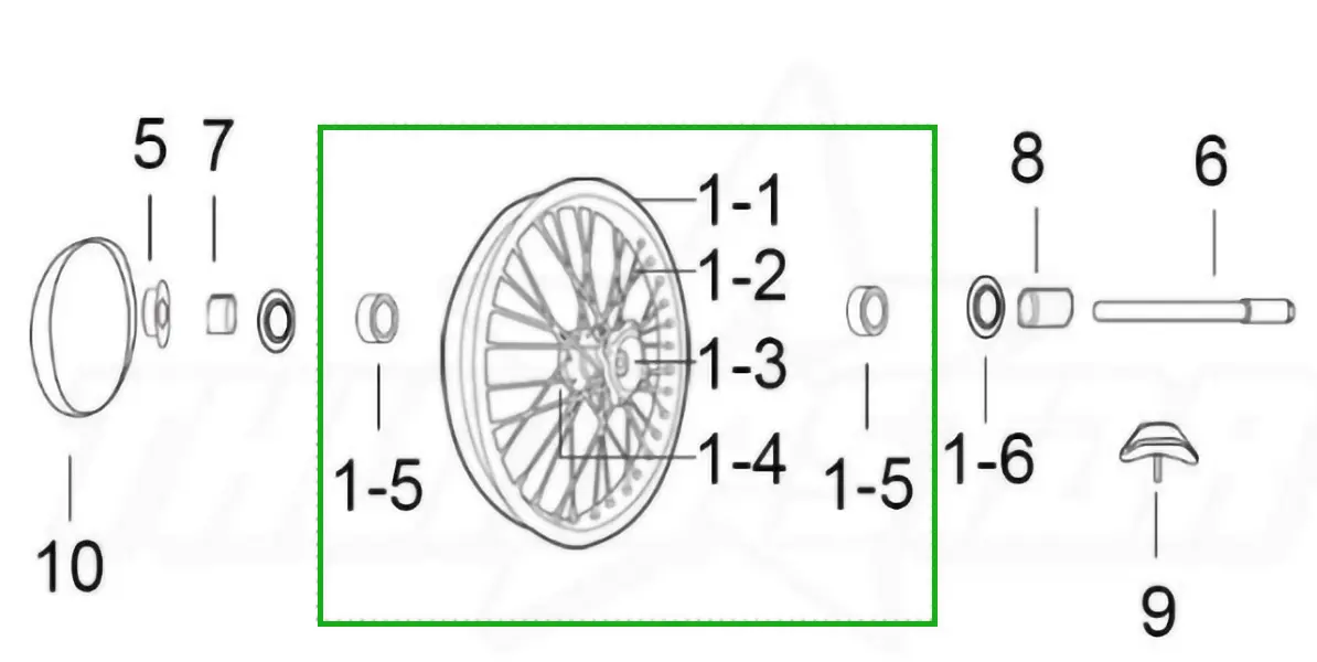 7890 | 16" Alloy Rear Wheel| Tsf230 1