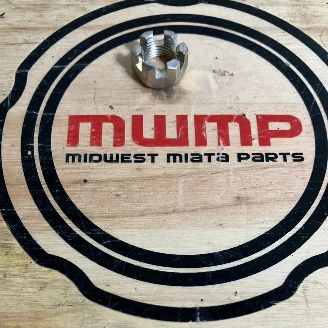 1990-2005 Mazda Miata Outer Tie Rod End Castle Nut 9992-41-201 1