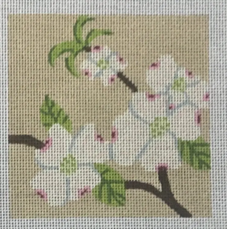 Ctr103 Dogwood Flowers Coaster 1