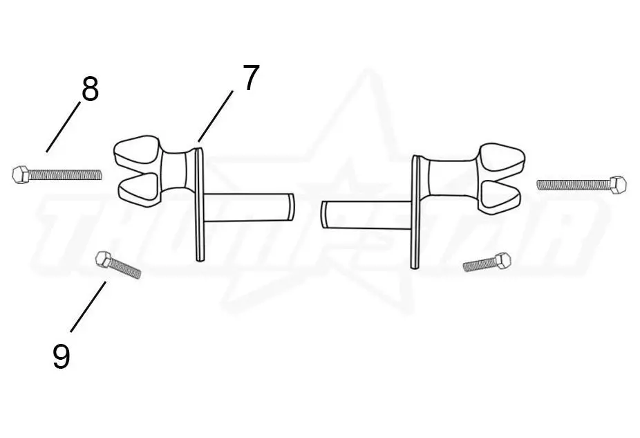 3965 | Foot Peg Mount Complete Assembly - Race | V5 1