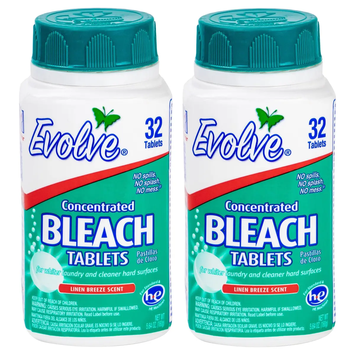 Evolve Ultra Concentrated Bleach Tablets, Linen Breeze Scent, 64 Total Count 1