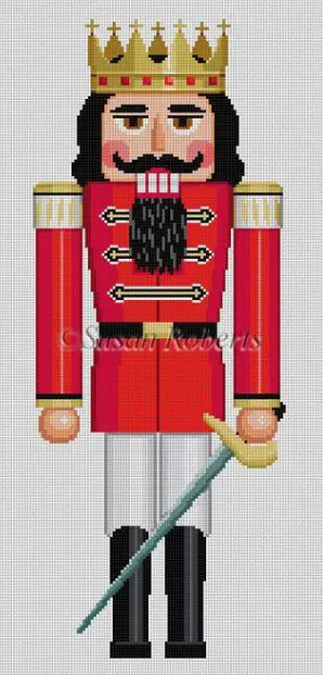 4290 Red Prince Nutcracker - 18" 1