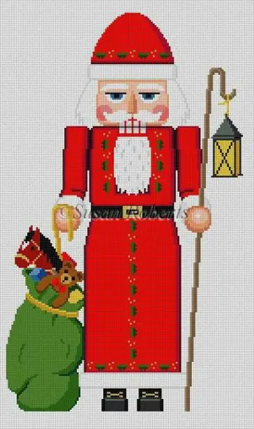 4295 Lantern Santa With Toy Bag Nutcracker - 18" 1