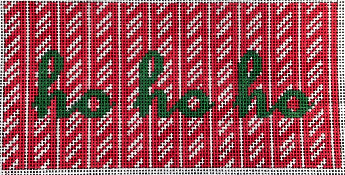 Sg345b Ho Ho Ho On Candy Cane Stripe Clutch Insert 1