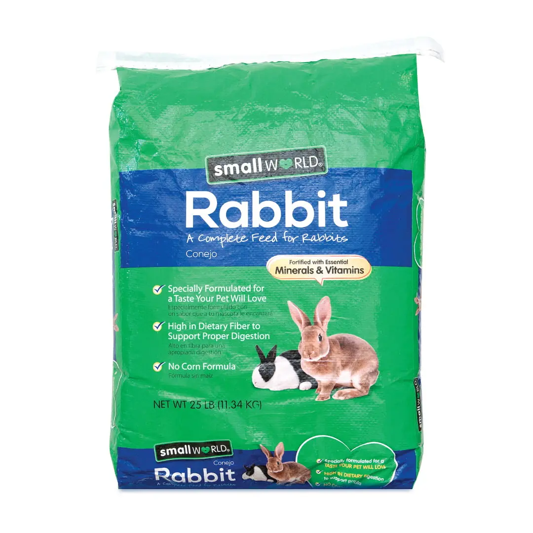Feed Complete Rabbit Food Lbs 25 Pig Guinea Hamster Pellets World Small 1