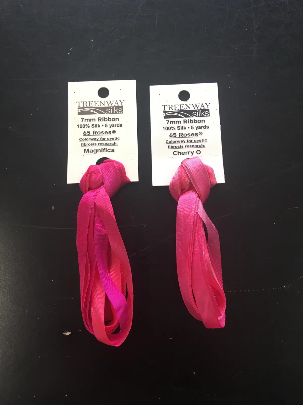 Treenway 7Mm Ribbon - Bright Pinks 1