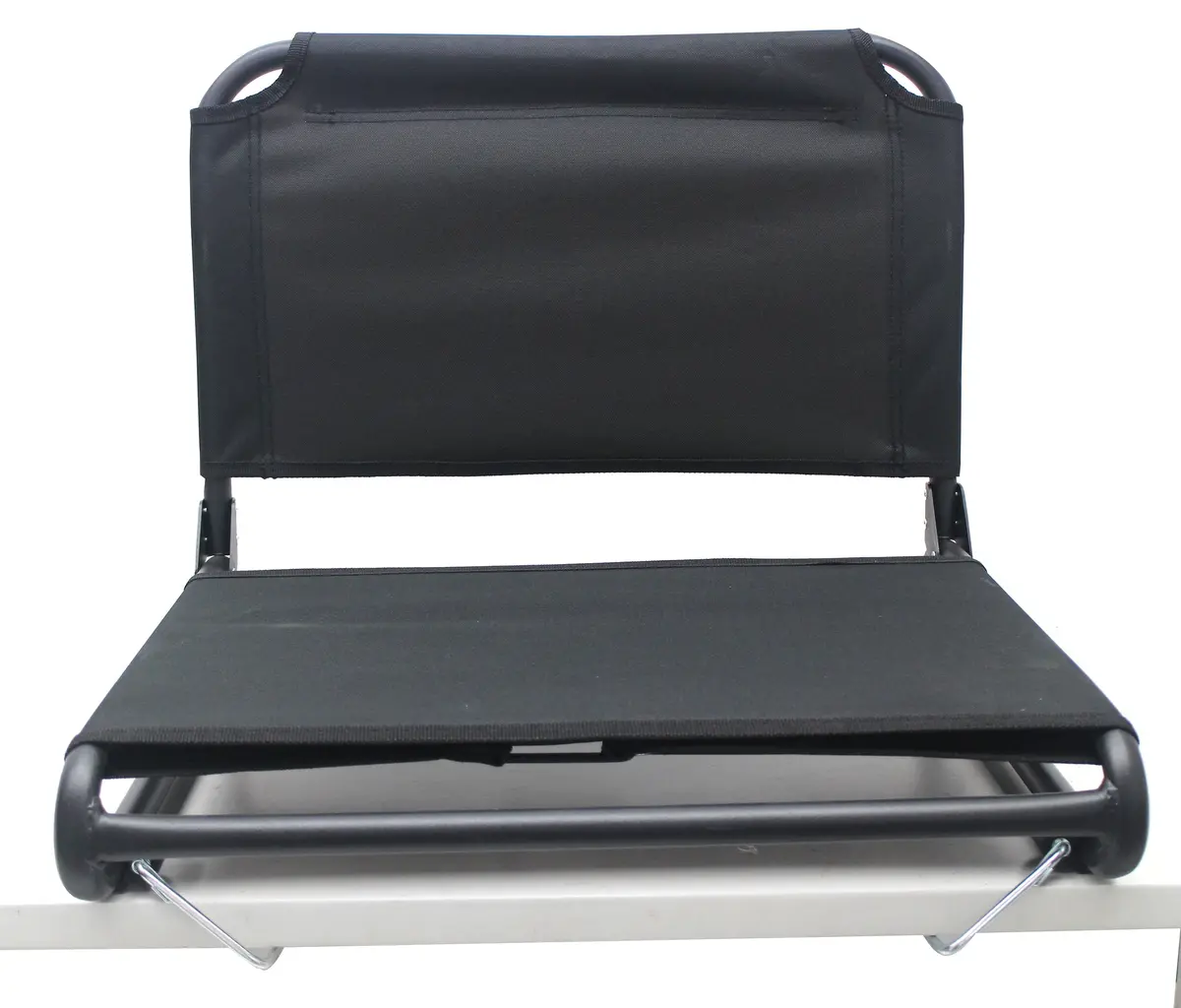 Extra Wide Stadium Seat Chair Black Lightweight Hooks, Foldable Padded Portable 1