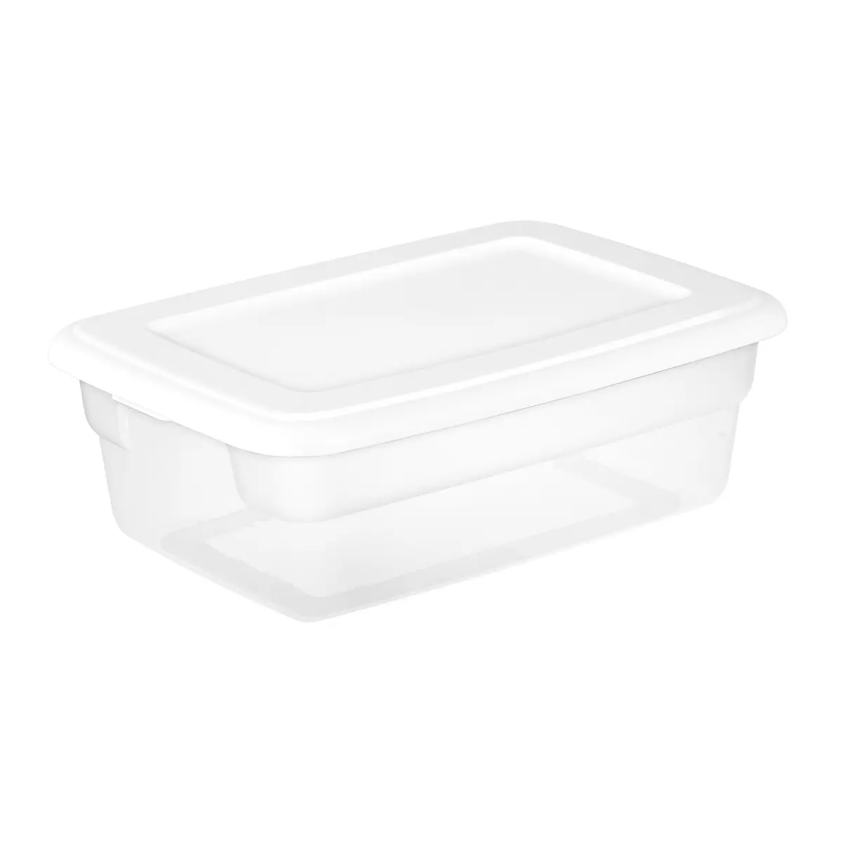 Sterilite Set Of (2) 12 Qt. Storage Boxes Plastic, White, Free Delivery 1