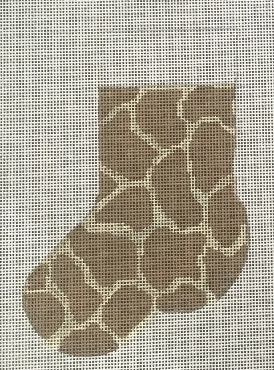 Stk113 Giraffe Print Mini Stocking 1