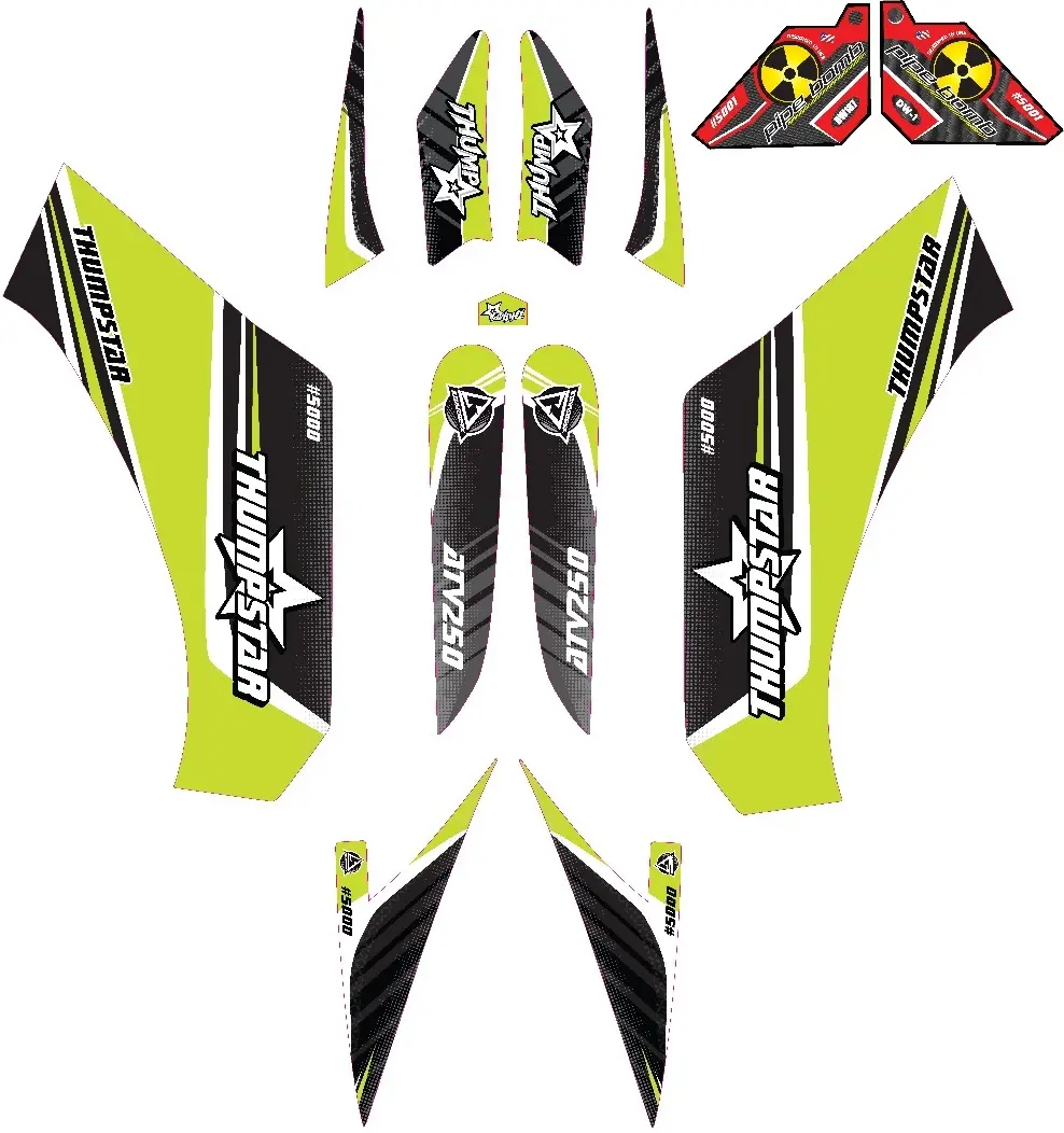 5000 | Graphic Kit Complete Assembly | Atv250 1