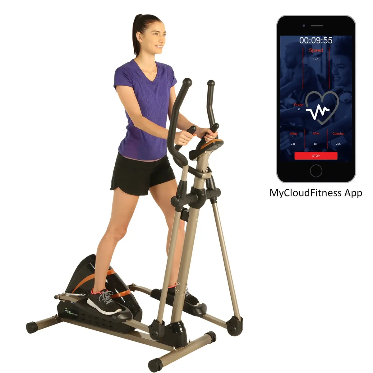 Elliptical Trainer Exerpeutic 2000Xl Bluetooth Smart Cloud Fitness 1