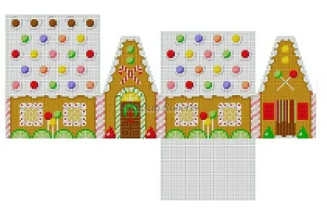 5247-18 Skittles And Lime Slices 3D Gingerbread House 1